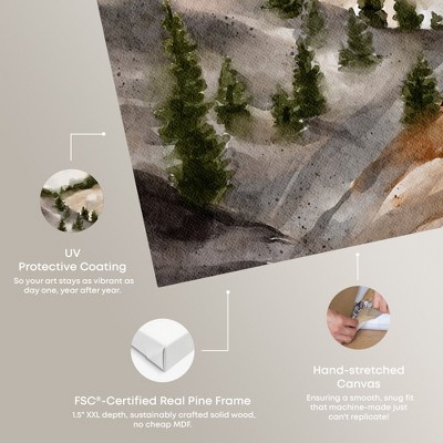 Art Remedy Landscape Canvas Wall Art in Earth Tones, 20" x 24"