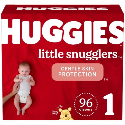 Huggies Little Snugglers Diapers Super Pack - Size 1 (96ct)