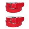 CTM Women's Basic Bridle Belt Twin Pack - 2 of 4