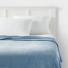 Full/queen Solid Plush Bed Blanket True White - Room Essentials™ : Target