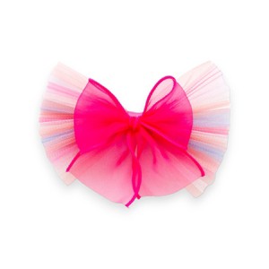 Summer Crystal - Organza Tulle Bow Hair Clip - 1 Pack - 1 of 4