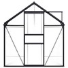 vidaXL Greenhouse Anthracite Aluminum 63.4 ft - 2 of 4