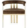 Meridian Furniture Marcello Brown Velvet Dining Chair (Set of 2) - 3 of 4