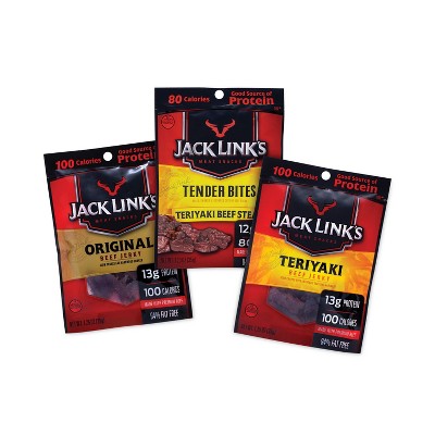 Jack Link’s Beef Jerky Variety Pack, 1.5 oz, 9/Carton