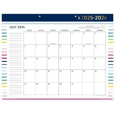 Emily Ley for At-A-Glance Standard Desk Happy Stripe July 2025 to June 2026