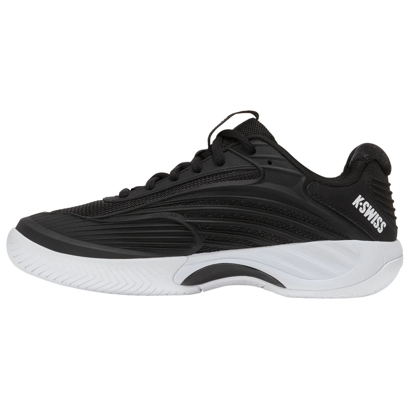 Женские кроссовки K-Swiss Hypercourt Express 3 (Black/White) (Black/White), цвет: Чёрный — фото 4