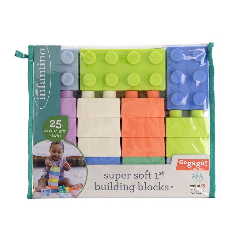 Infantino Go gaga! Super Soft 1st Building Blocks, 4 of 13