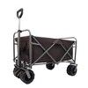 DOMETOUR Outdoor Garden Park Utility kids wagon portable beach trolley cart camping foldable with big wheels folding wagon - 4 of 4