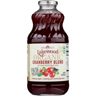 Lakewood Organic Cranberry Blend Juice - 6 pack, 32 fo