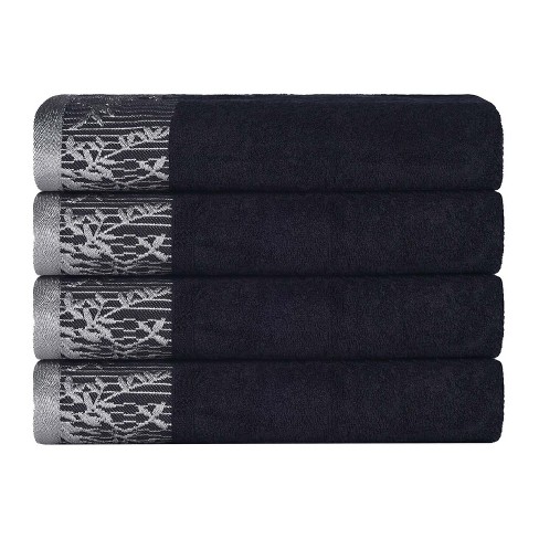 Chevron Zero Twist Cotton Solid And Jacquard 8 Piece Bathroom Towel Set,  White - Blue Nile Mills : Target