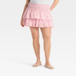 Women's Tiered Mini Skort - Wild Fable™ - 1 of 3