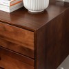 Greenberg 2 Drawer Mid-Century Modern Solid Wood Nightstand - Saracina Home - 4 of 4