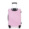 Wooakway 3 Piece Luggage Sets PC+ABS Lightweight Suitcase with Two Hooks, Spinner Wheels - 4 of 4
