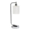 Creekwood Home Vintage Vantage 18.8" Minimalist Curved Arm Desk Lamp with Clear Glass Shade - image 3 of 4