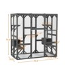 FURNIinspire Pet Crates and Houses Cat Crate Furniture Style Heavy duty Kennel Cage, Stylish Pet Crate, Multiple Functional Spaces, Grey, - 4 of 4