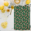 Lathe & Quill Candy Canes Green Cutting Board Rectangle -Deny Designs - 2 of 3