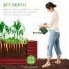 Best Choice Products 4x2x2ft Outdoor Metal Raised Garden Bed, Planter Box for Vegetables, Flowers - 3 of 4