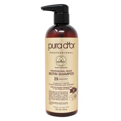 Pura d&#39;or Professional Grade Biotin Shampoo - 16 fl oz