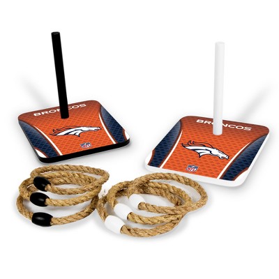 Denver Broncos Cornhole Bean Bags - Set Of 8, Top Quality Regulation Toss Game