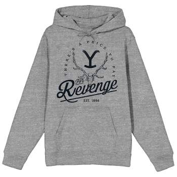 Yellowstone There's A Price To Pay For Revenge Athletic Heather Adult Hooded Sweatshirt
