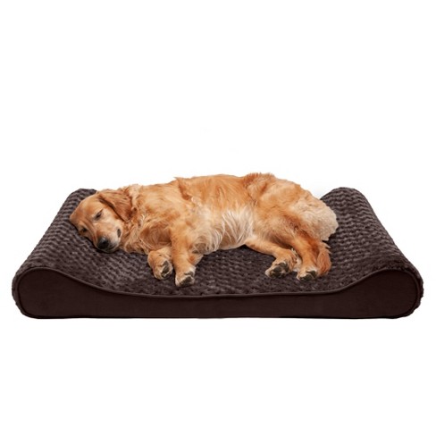 Furhaven Ultra Plush Luxe Lounger Orthopedic Dog Bed - Jumbo, Chocolate ...