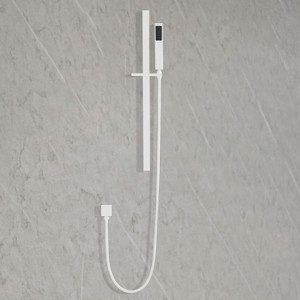 PAGED Hand Held Shower Head Modern Rain Shower Head with 28-Inch Slide Bar and 59-Inch Hose for Bathroom - 1 of 4