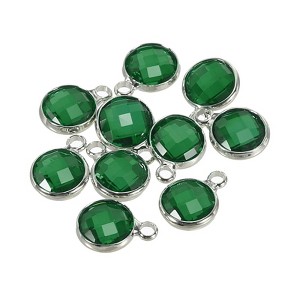 Unique Bargains DIY Craft Jewelry Making Necklace Crystal Birthstone Pendant 10 Pcs - 1 of 4