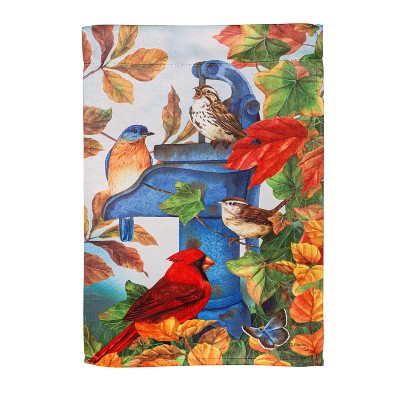 Evergreen Where Birds Gather Suede Garden Flag 12 x 18 Inches Indoor Outdoor Decor