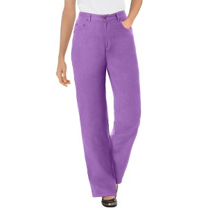 Woman Within Plus Size Tall Perfect Relaxed Cotton Denim Jean - 1 of 4