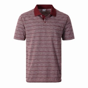 Gioberti Men's Regular Fit Yarn Dye Striped Short Sleeve Polo Shirt With Pocket - 1 of 3
