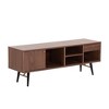 54.6"L TV Stand, Rustic TV Console Table With Open Shelves, Drawer, Door Modern Waterproof Console Table, Entertainment Center TV Console - 2 of 4