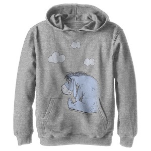 Boy's Winnie the Pooh Eeyore Sitting Looking At Clouds Pull Over Hoodie - 1 of 4