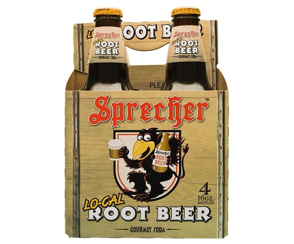 Sprecher Lo-Cal Root Beer - 4pk/16 fl oz Glass Bottles