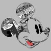 Juniors Womens Mickey & Friends Comic book Mickey Mouse Face T-Shirt - 2 of 4