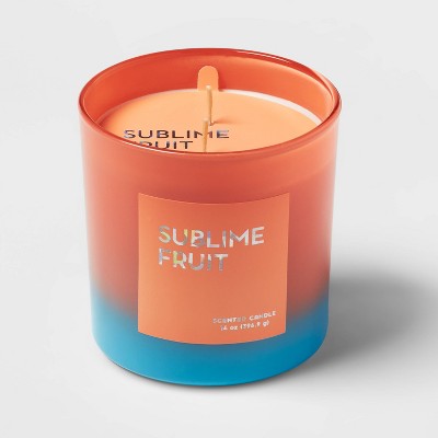 Photo 1 of 12oz Ombre Oval Candle Sublime Fruit Peach - Opalhouse