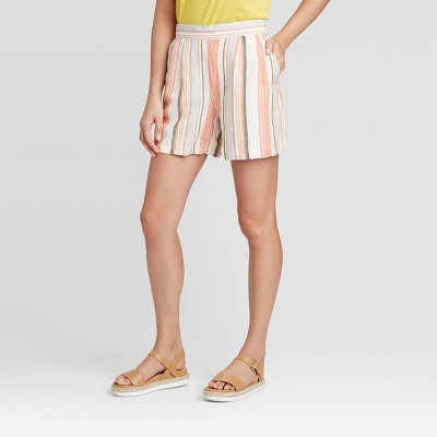 Linen Striped Shorts Flash Sales, 60% OFF | lagence.tv