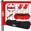 PLAYAPUT Outdoor Professional Volleyball Net System, Aluminum Poles with Scoring System and Anti-Sag Winch , Red - 2 of 4