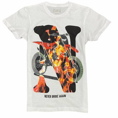 MEN'S DIRT BIKE T-SHIRT - NEVER BROKE AGAIN