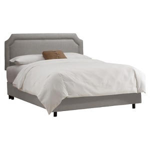 Full Clarendon Notched Bed Gray - Skyline Furniture