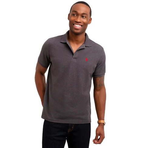 Casual Classic Fit Solid Short-Sleeve Pique Polo Shirt for Men