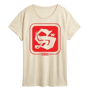 Women's - Scarface - Logo Symbol Short Sleeve Graphic T-Shirt - 1 of 4