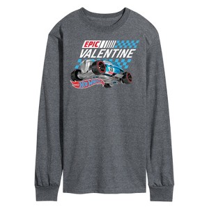 Men's - Hot Wheels - Valentine's Epic Long Sleeve Graphic T-Shirt - 1 of 4