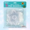 Darice Fuse Beads Pegboards  - 5 Pack Melty Beads Peg Board, Large Clear Plastic Boards Kit for Kids and Adults - 2 of 4