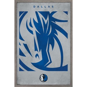 Trends International NBA Dallas Mavericks - Logo 25 Framed Wall Poster Prints - 1 of 4