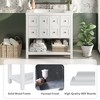 Okak Modern 36" Bathroom Vanity with Sink Multi-function Solid Wood Bathroom Cabinet with Soft Closing Doors & 4 Drawers Open Shelf, White - 4 of 4
