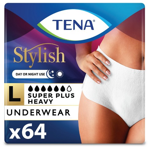 Tena Incontinence Underwear for Women - Super Plus Absorbency - L - 64ct