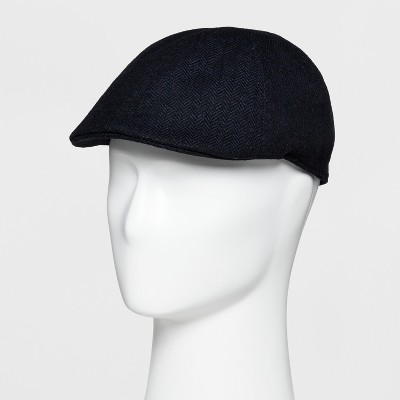 navy driving cap