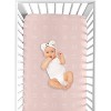 Sweet Jojo Designs Girl Baby Fitted Crib Sheet Boho Hatch Pink and White - 4 of 4