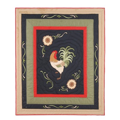 C&F Home Harvest Rooster Cotton Quilted 50" x 60" Throw Blanket