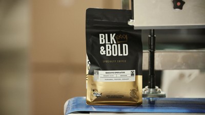 Blk & Bold, Marvel Studios' Black Panther Wakanda Forever, Smoove Operator Blend - Dark Roast, Ground 12 oz